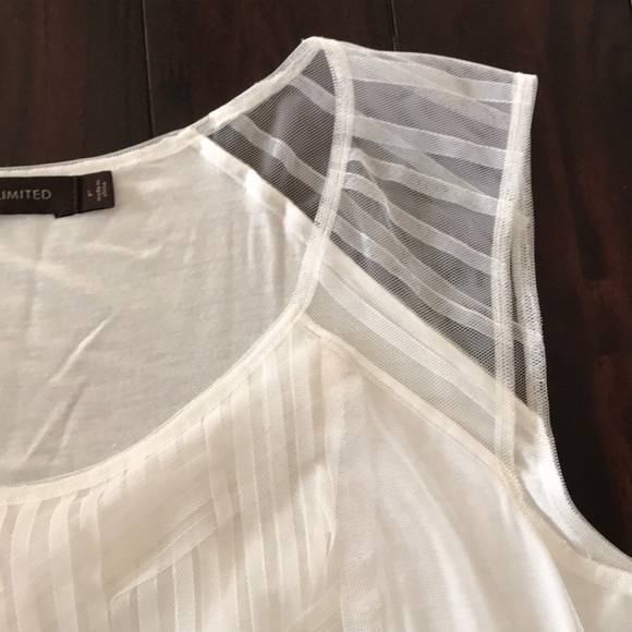 The Limited Sleeveless Top with Sheer Details - Picture 4 of 5